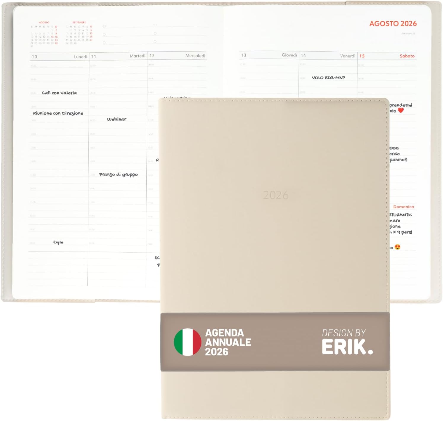 Grupo Erik Agenda Settimanale 2026 A4 Verticale 📒