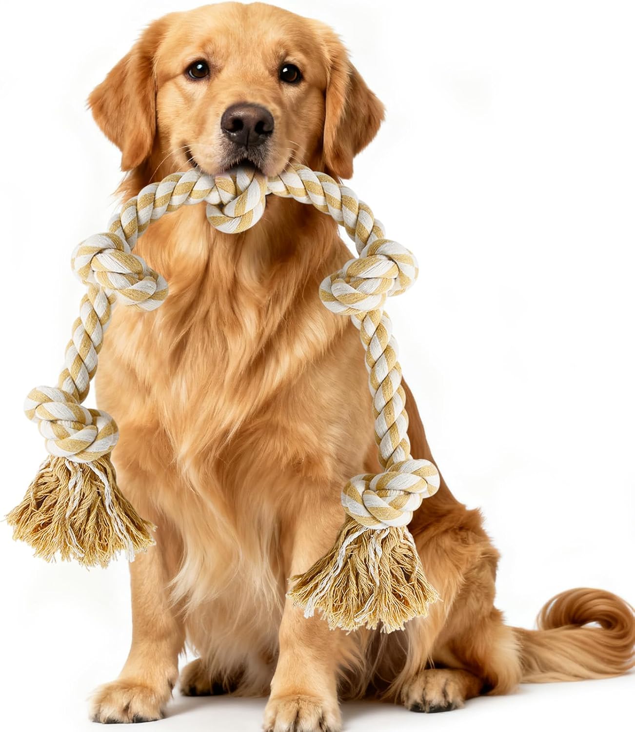Detalle de Vivifying Jouet en Corde pour Chien XL – Indestructible, 90 cm