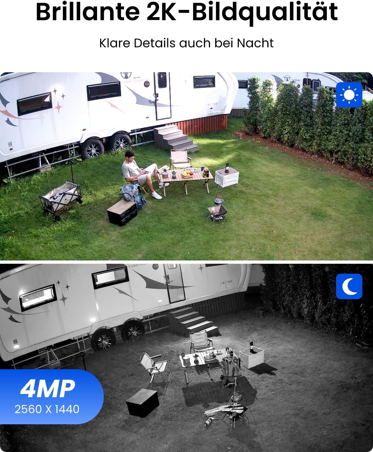 Detalle 2 de Reolink Argus PT Plus 4MP Solar Außenkamera