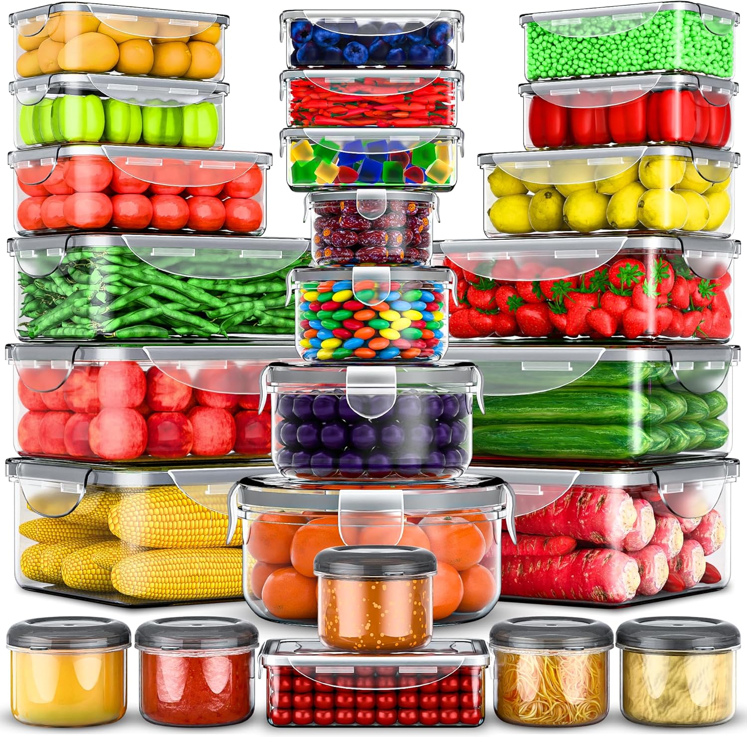 Detalle de RockBerry 50 Food Storage Containers ๐ฑ