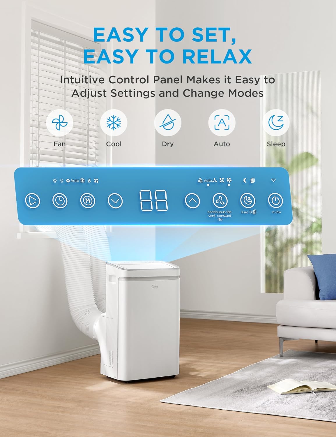Thumbnail 6 de Midea portable air conditioner 13,000 BTU