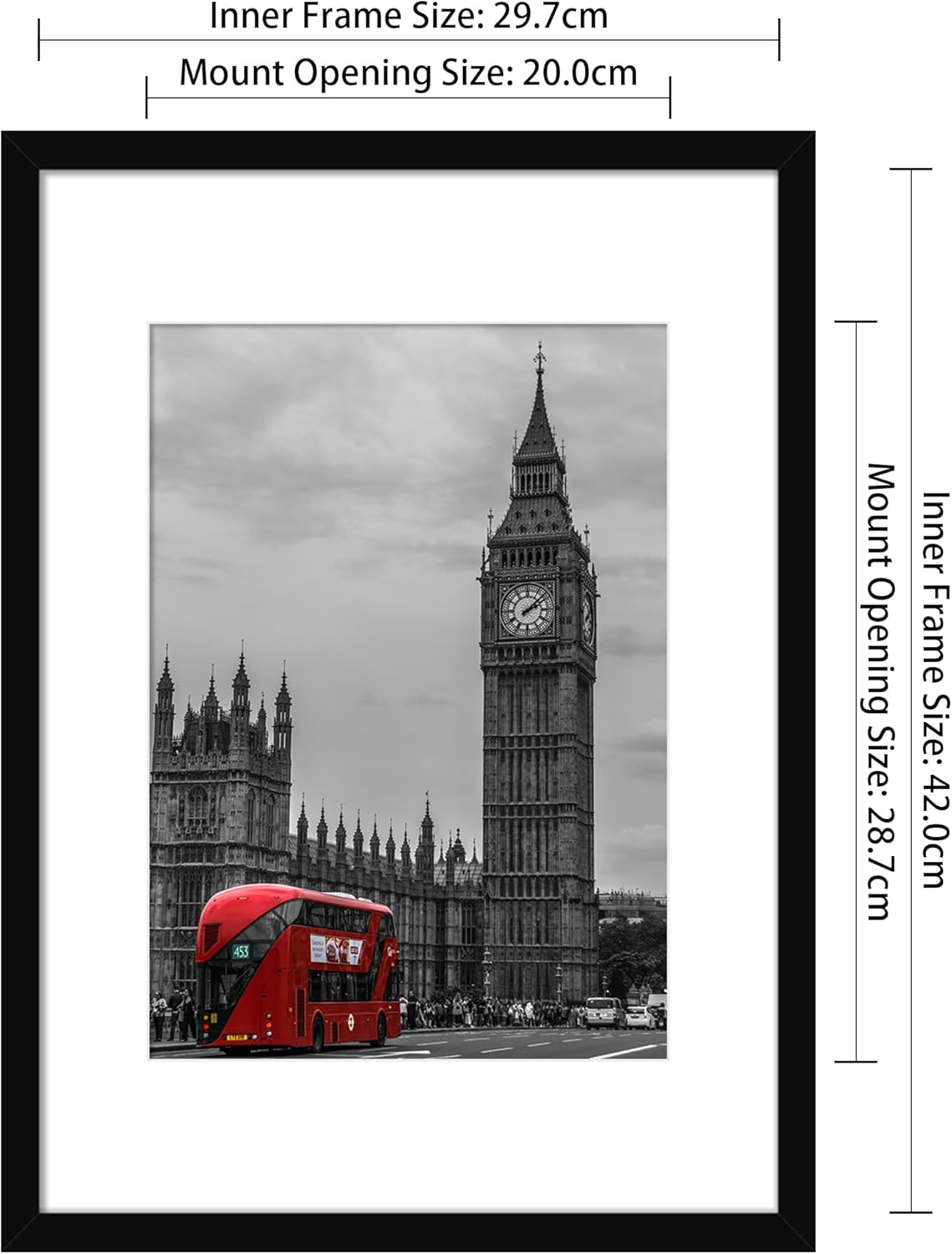 Thumbnail 1 de Tinkeps A3 Black Picture Frame 4 Pack