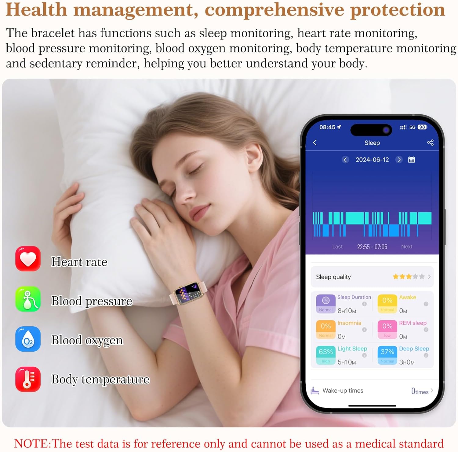 Thumbnail 3 de 2026 New Smartwatch for Women with ECG, BP, HR, Temperature & Sleep Monitor