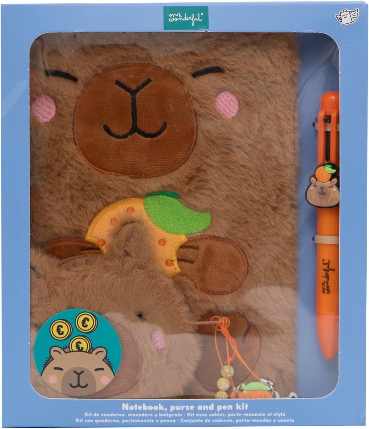 Thumbnail 3 de Mr. Wonderful – Set Cahier A5, Porte-monnaie et Stylo effaçable – Capybara