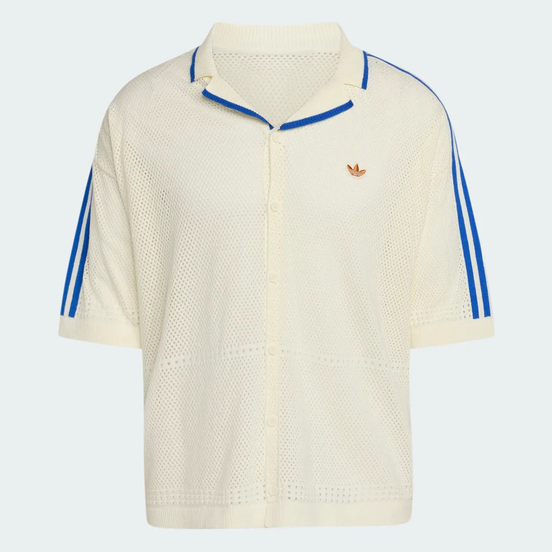 Detalle 2 de Adidas Camisa de Punto Resorte – Blanca