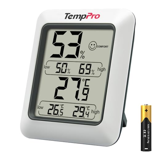 Detalle de TempPro TP50 Thermo-hygromètre numérique : précision et simplicité pour le climat intérieur