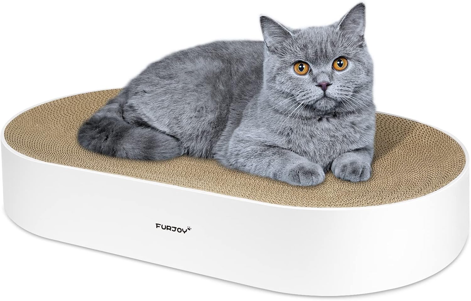 Detalle de Furjoy Katzen Kratzbrett 63 x 35 x 10 cm Oval