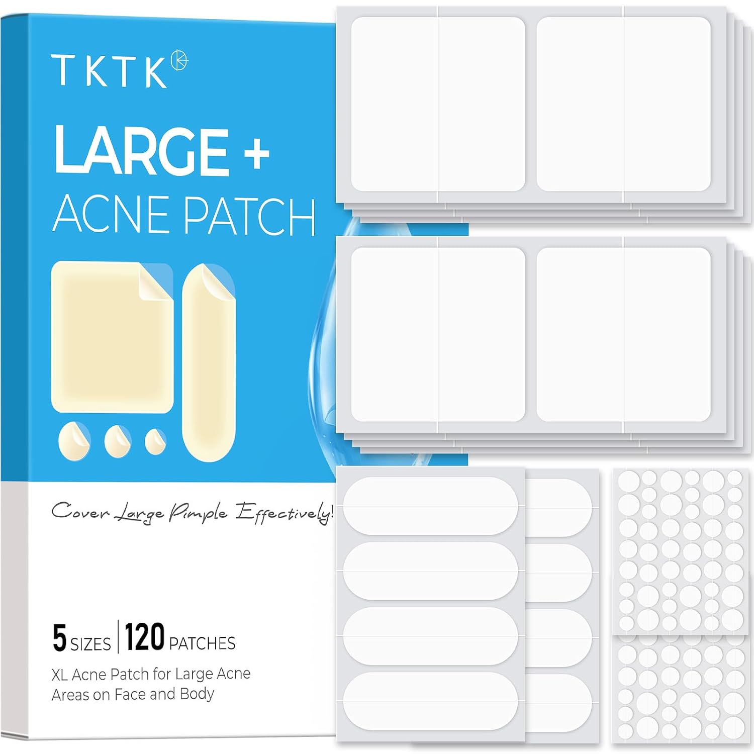 Detalle de Hydrocolloid Bandages 45 x 45 mm 🩹