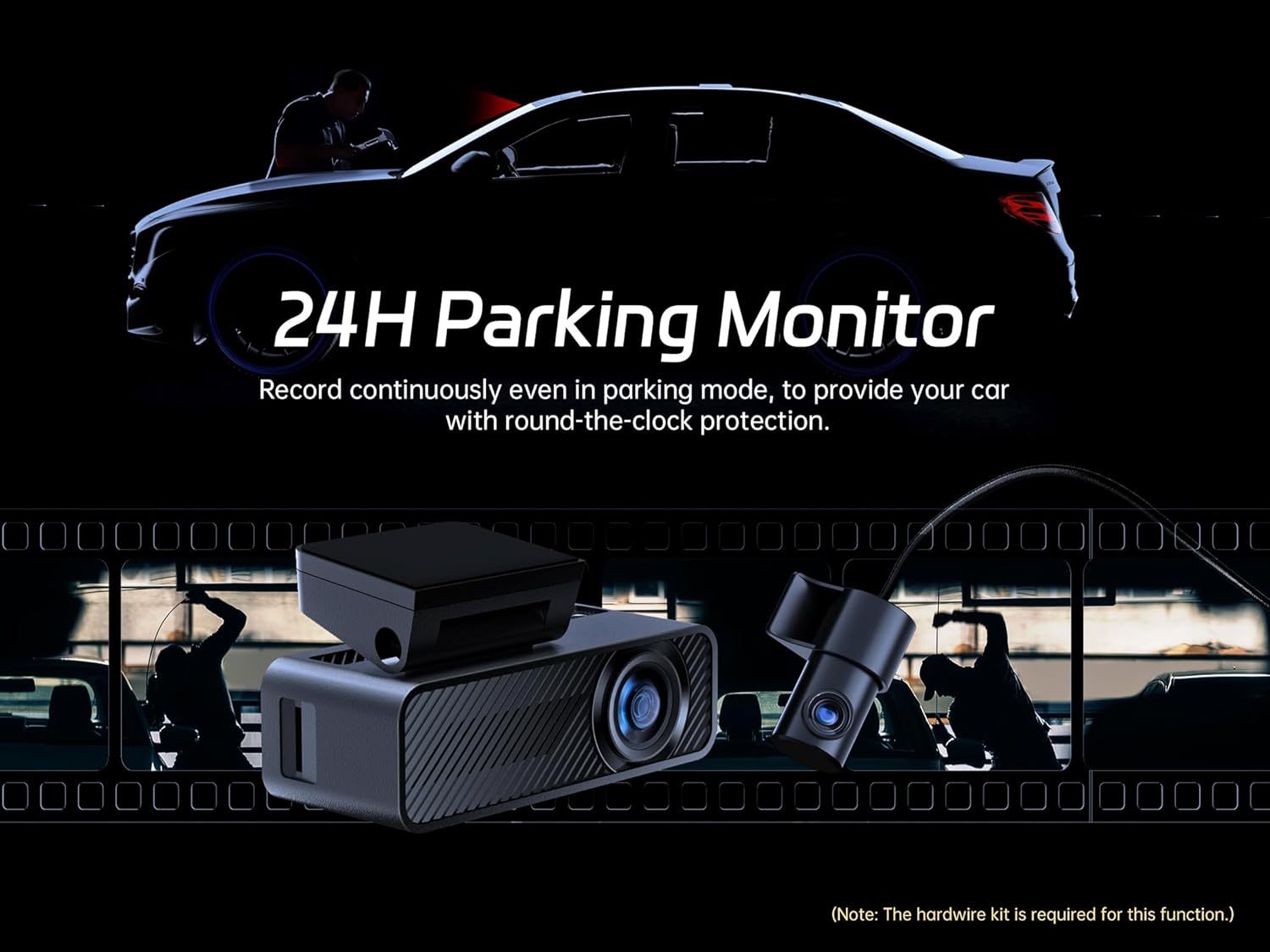 Thumbnail 5 de Pelsee 4K Dash Cam Front and Rear 64GB