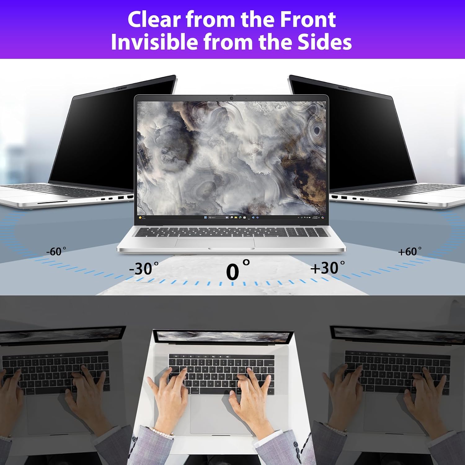 Thumbnail 2 de STARY Laptop Privacy Screen 14-inch privacy shield