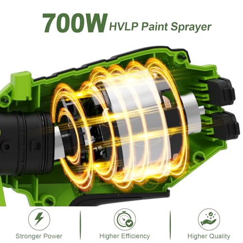 Thumbnail 1 de Pistolet peinture HVLP 700W 1200ml ⚙️