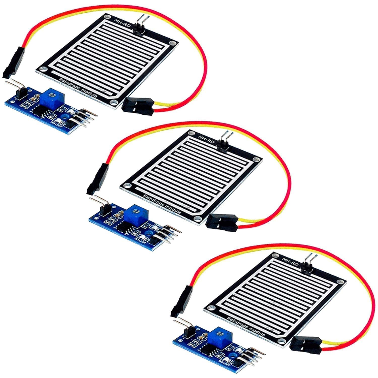 Thumbnail 4 de Modulo sensore pioggia AZDelivery per Arduino: rilevazione acqua piovana e soglie con uscita analogica/digitale