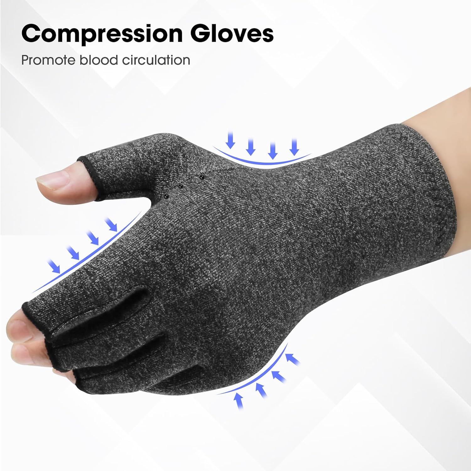 Detalle 2 de SUPERFA 2 Pairs Compression Arthritis Gloves