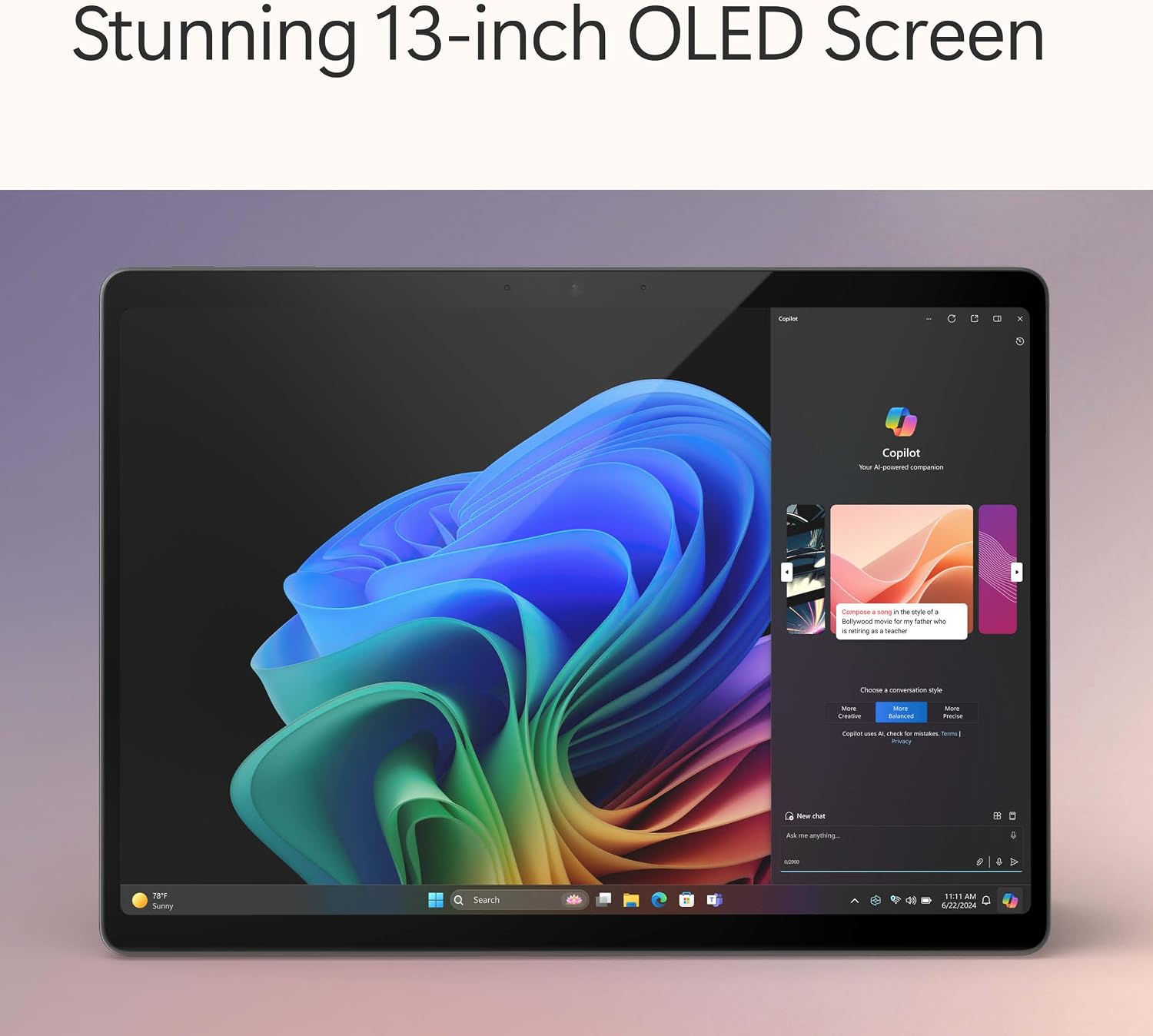 Thumbnail 3 de Microsoft Surface Pro (power supply not included) | Copilot+ PC — 13” OLED, Snapdragon X Elite, 16GB/256GB, Black (11th Edition)