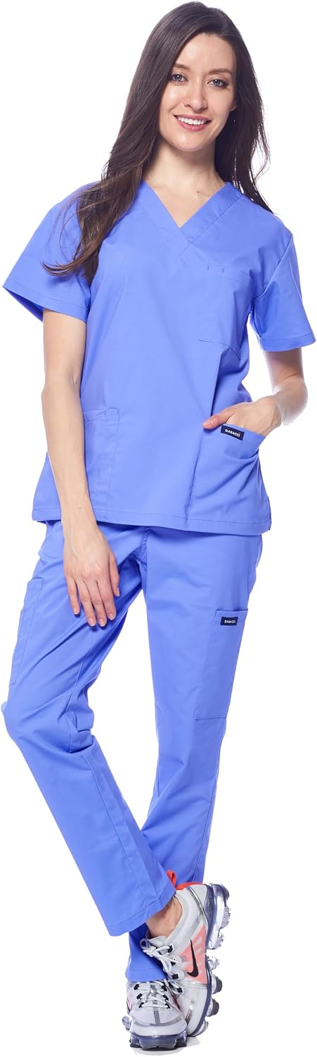 Detalle de Dagacci Scrubs Medical Uniform Set for Women and Men — Top and Pants