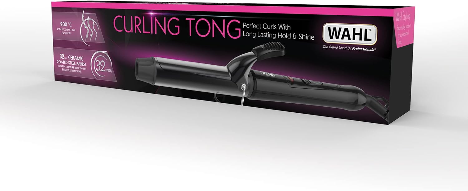 Thumbnail 5 de Wahl Curling Tong: Ceramic 32mm Corded Wand for Smooth, Shiny Curls