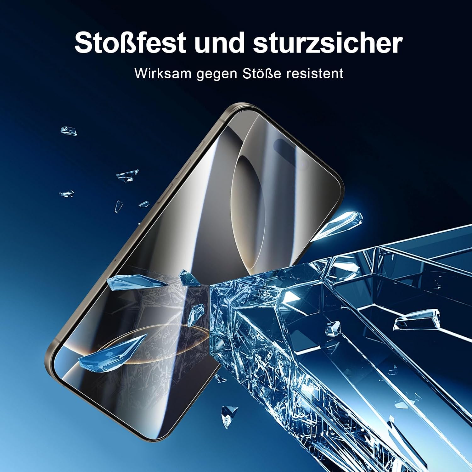 Thumbnail 5 de NEW'C iPhone 16 Pro Panzerglas 6,3 Zoll 2er Set