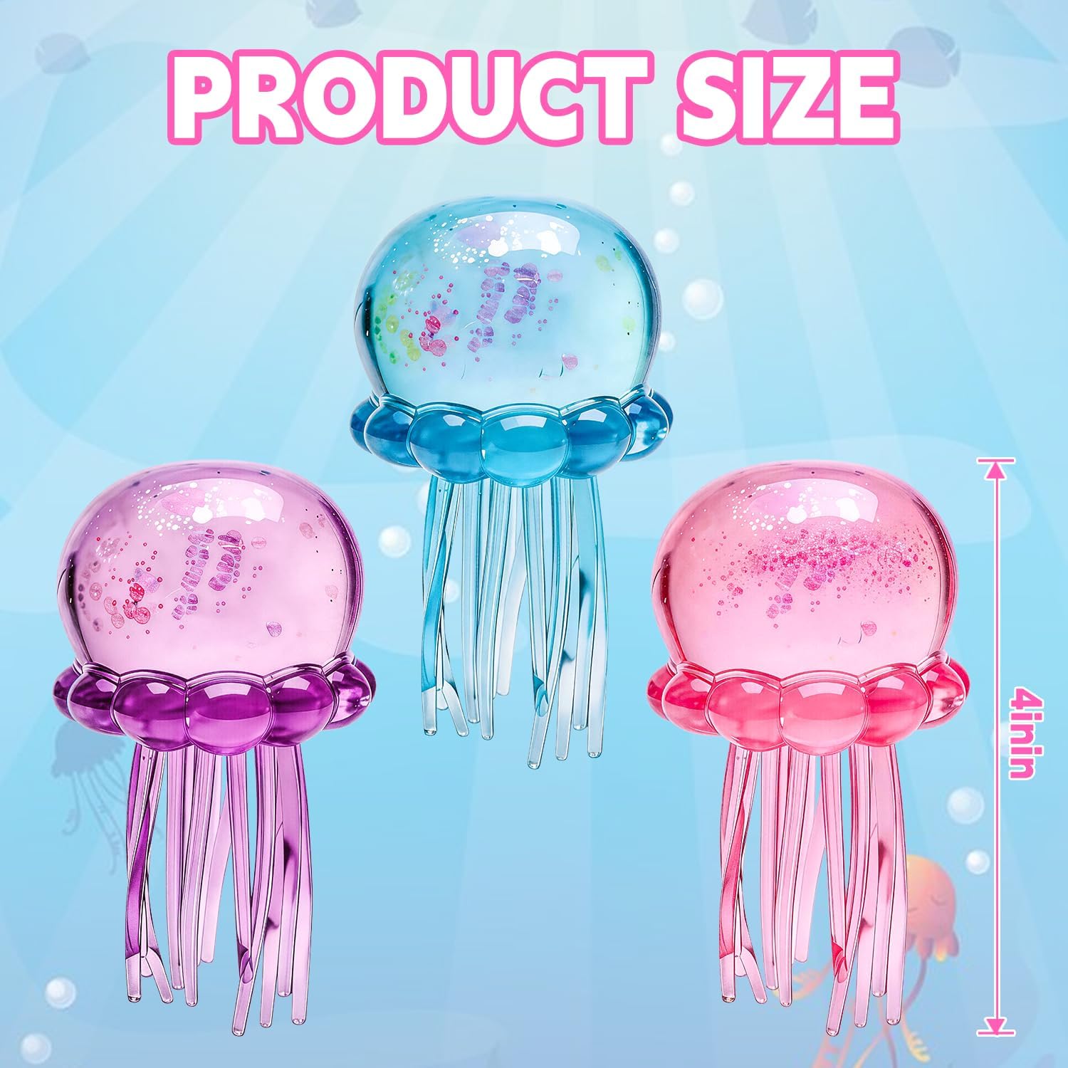 Thumbnail 2 de GZFGUZ Jellyfish Squishy Toy — Jellyfish Design Squeeze Stress Ball (4 Colors)