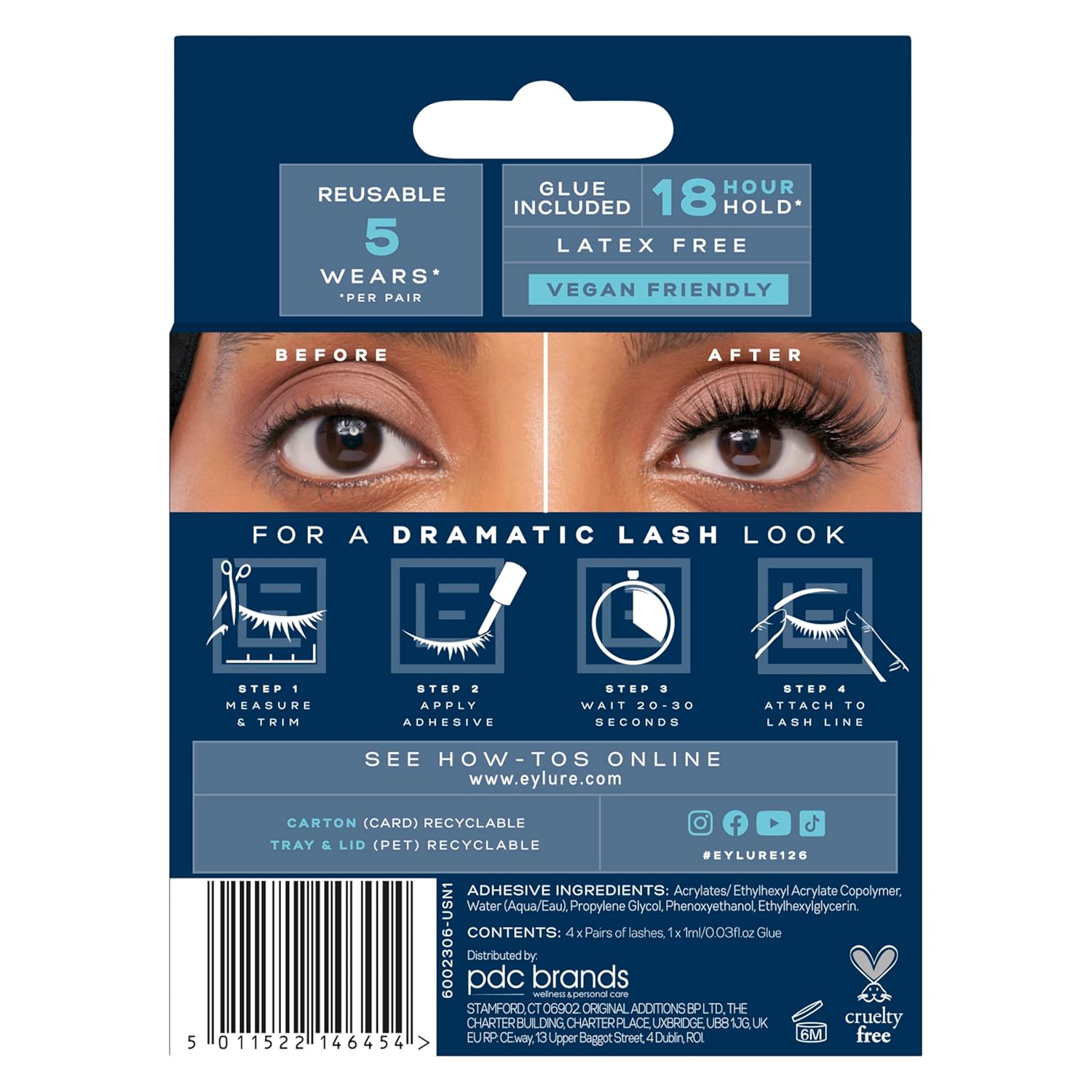 Thumbnail 6 de Eylure Dramatic Definition No. 126, 4 Pairs