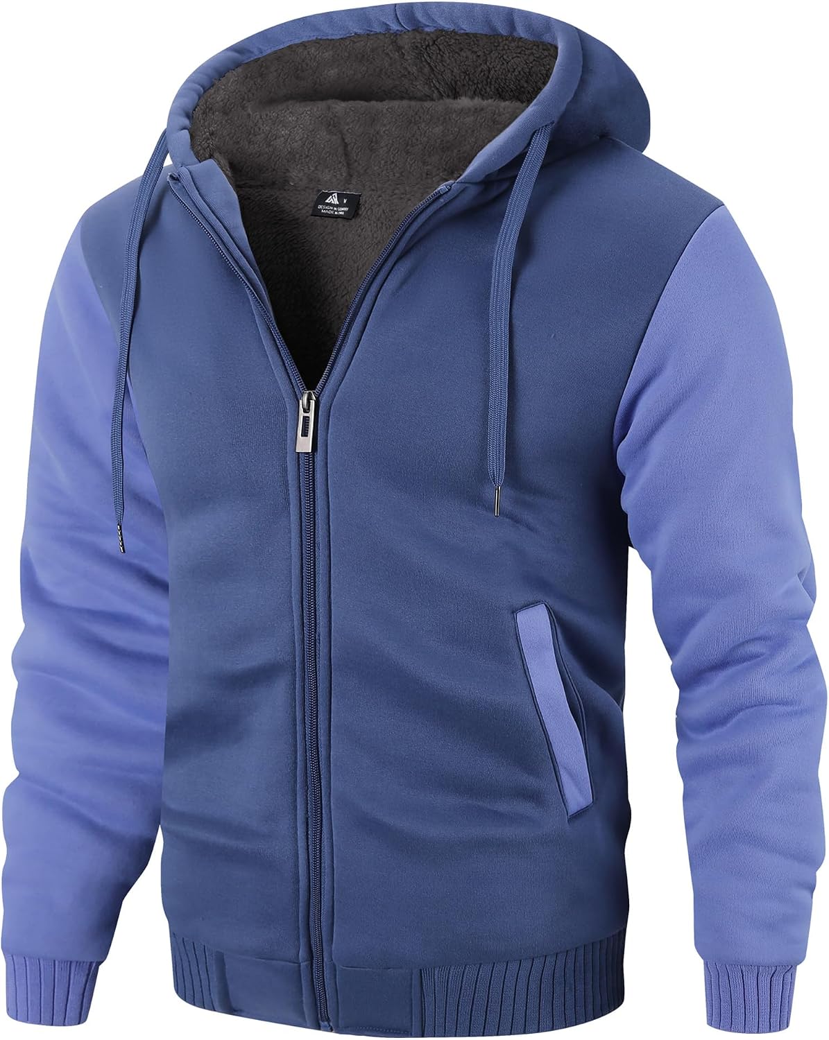 Thumbnail 5 de ZITY Men's Zip Up Hoodie Heavyweight 1 Jacket