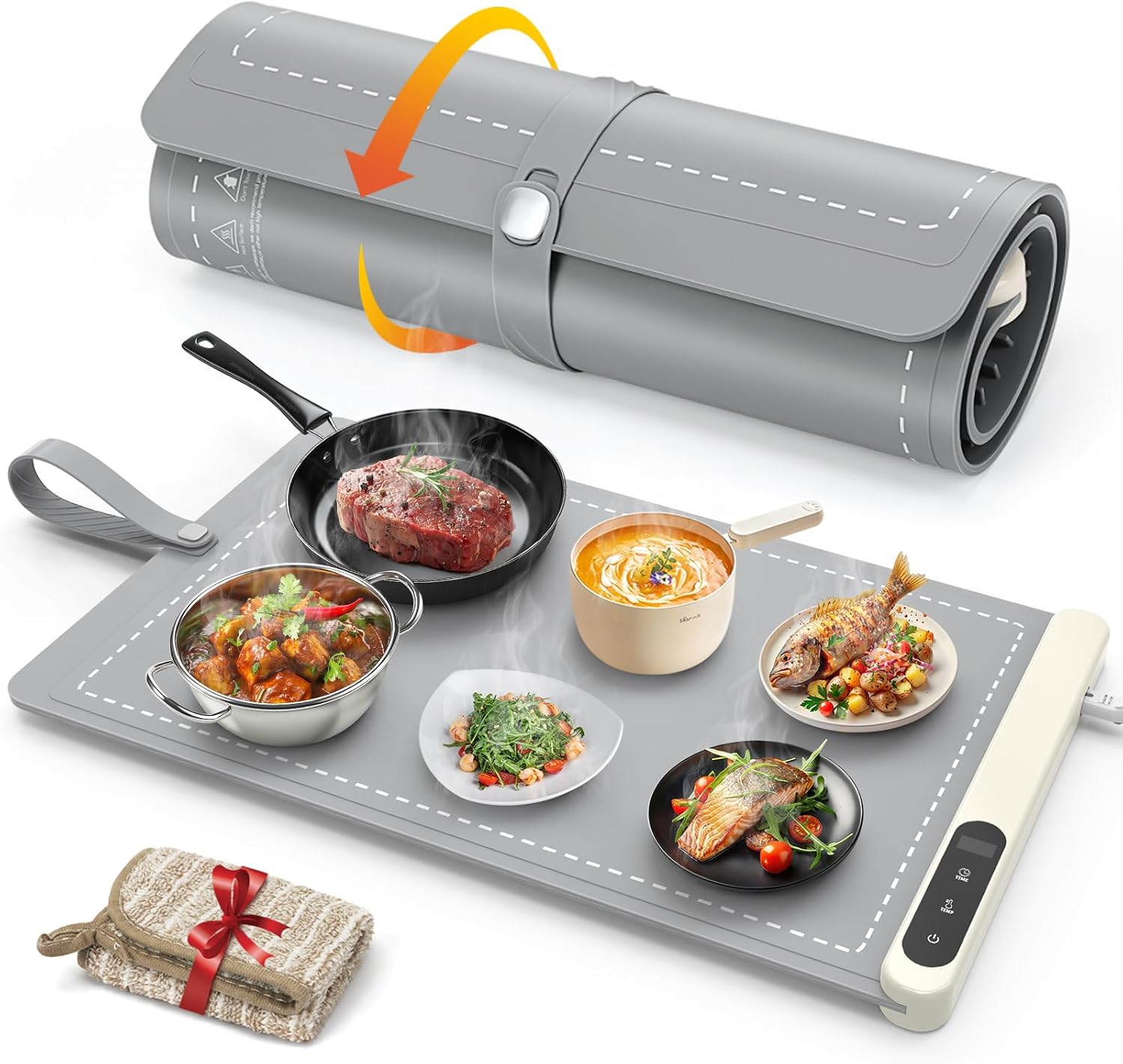 Detalle de FYY Food Warming Mat 24 x 15-Inch
