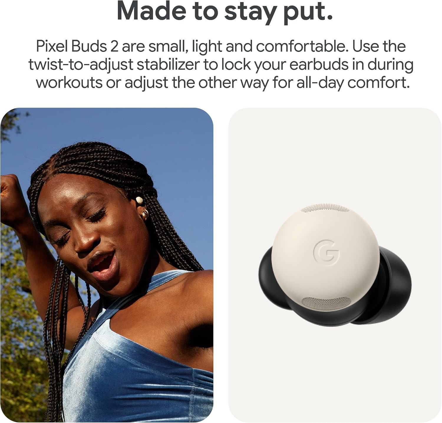Detalle de Google Pixel Buds Pro 2 Noise-Cancelling Earbuds, Peony, Up to 31 Hours with Case