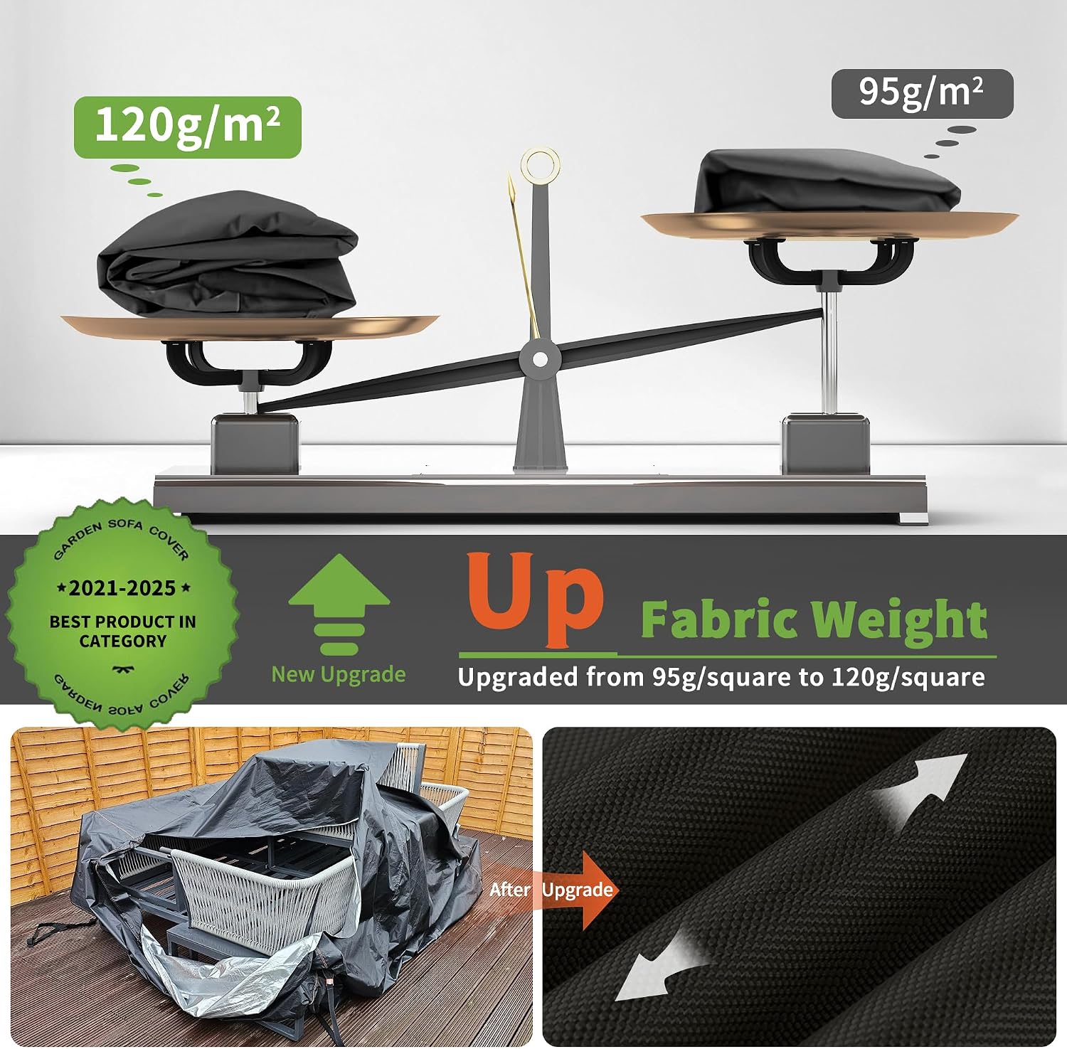 Thumbnail 6 de Enzeno Large Garden Furniture Cover 300×250×100 cm
