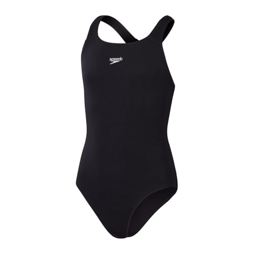 Detalle de Speedo Women's Endurance+ Medalist Swimsuit – Athletic Fit, Classic Design, Black