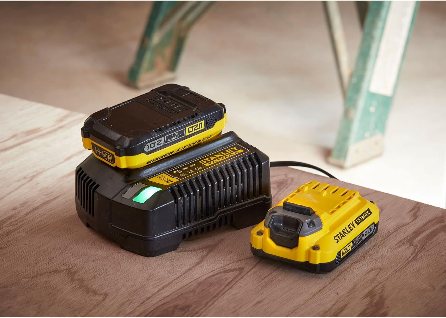 Detalle 2 de STANLEY FATMAX SFMCB12D2-QW Batteria 18 V — doppia alimentazione affidabile per i tuoi progetti