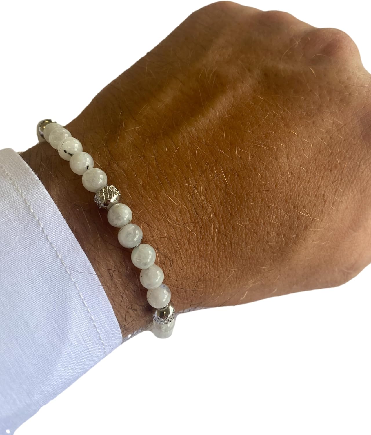 Thumbnail 4 de 10:10 Bracciale Pietra di Luna 6 mm