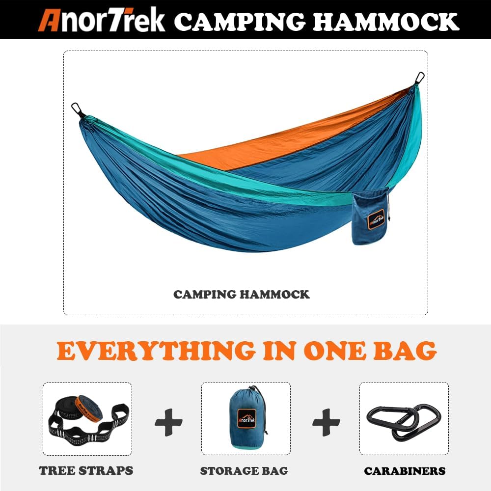 Thumbnail 4 de AnorTrek Outdoor Hammock 1-Person 280x140 cm — Ultra-Light Camping Hammock with Tree Straps