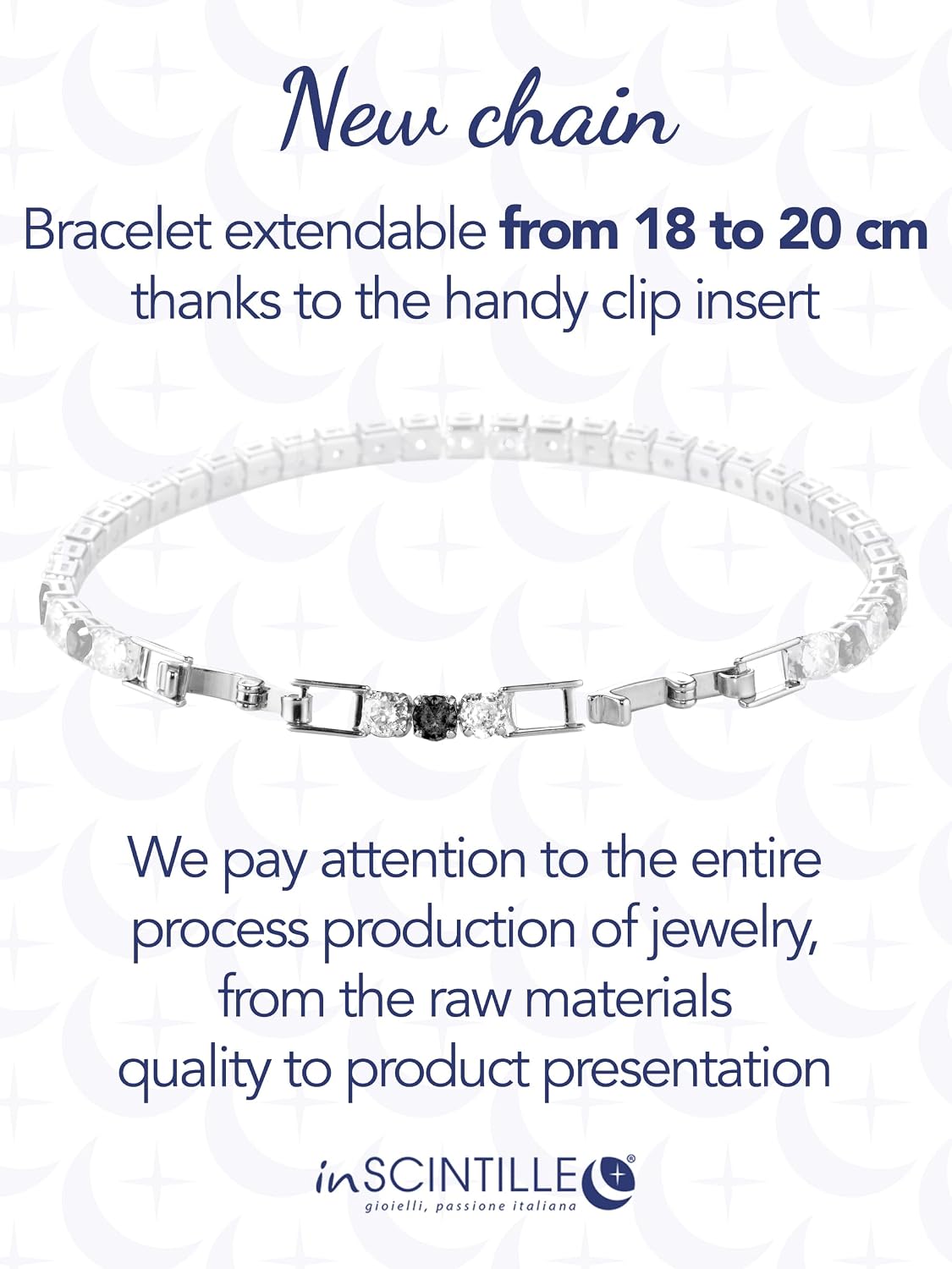 Detalle 1 de inSCINTILLE Bracelet Tennis 17/20 cm đź’Ť