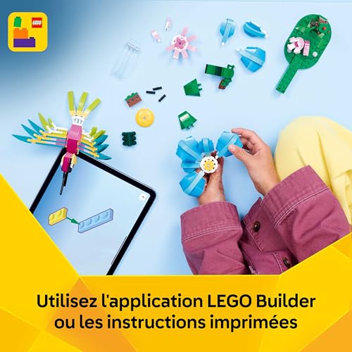 Thumbnail 7 de LEGO Creator 3-en-1 Animaux Sauvages : Colibri Coloré (31384) – Jeu de construction imaginatif pour enfants à partir de 8 ans