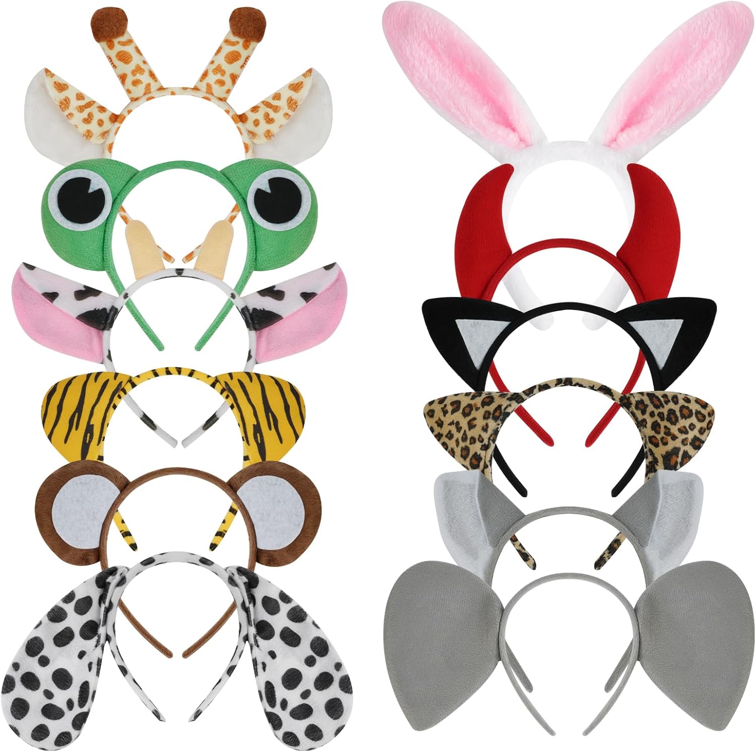Detalle de AYBUY Bandeau en Animal – Ensemble de serre-têtes pelucheux pour fêtes et cosplay