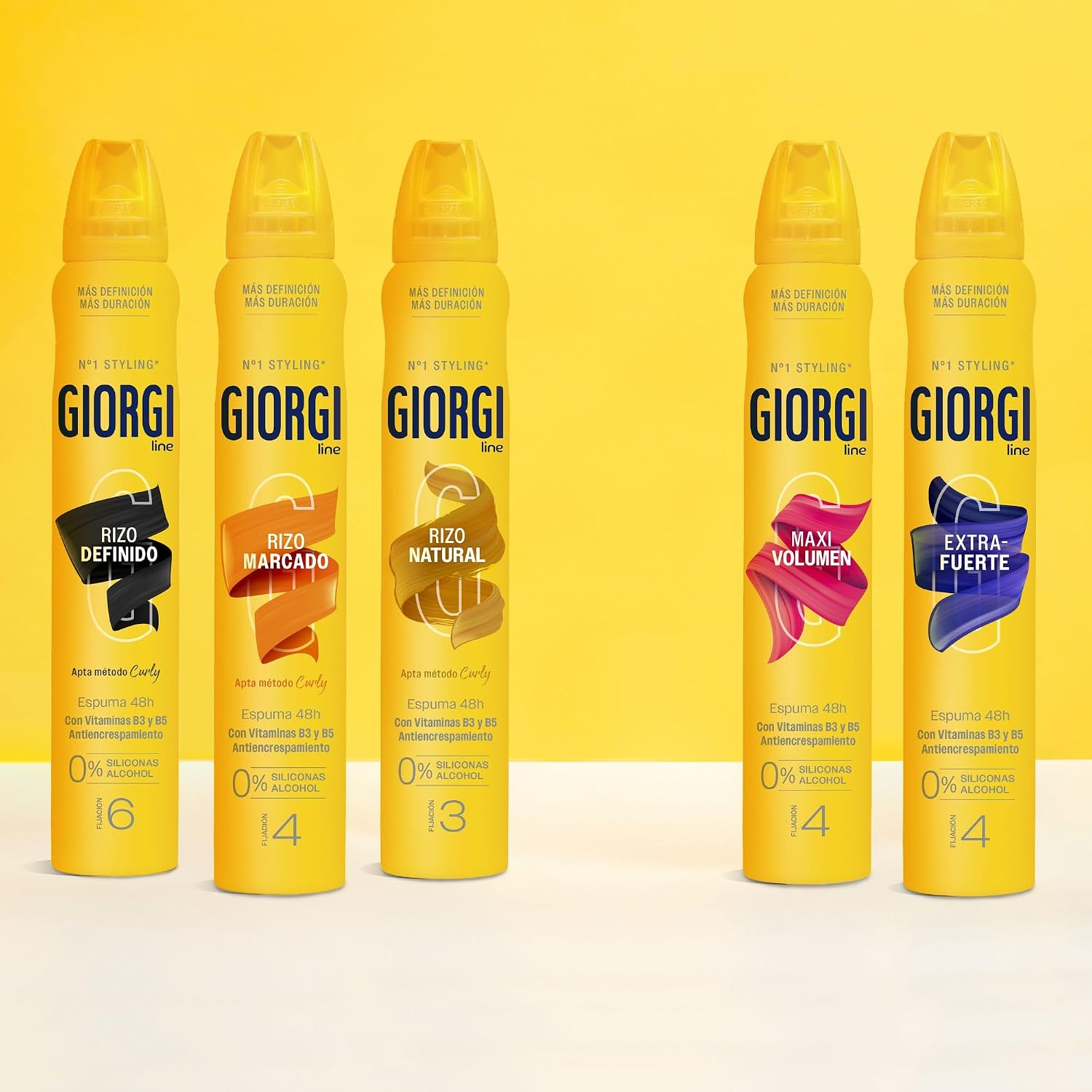Detalle 1 de Giorgi Line naturligt lockskum, 24 h, 0 % silikon och alkohol, fixering 3