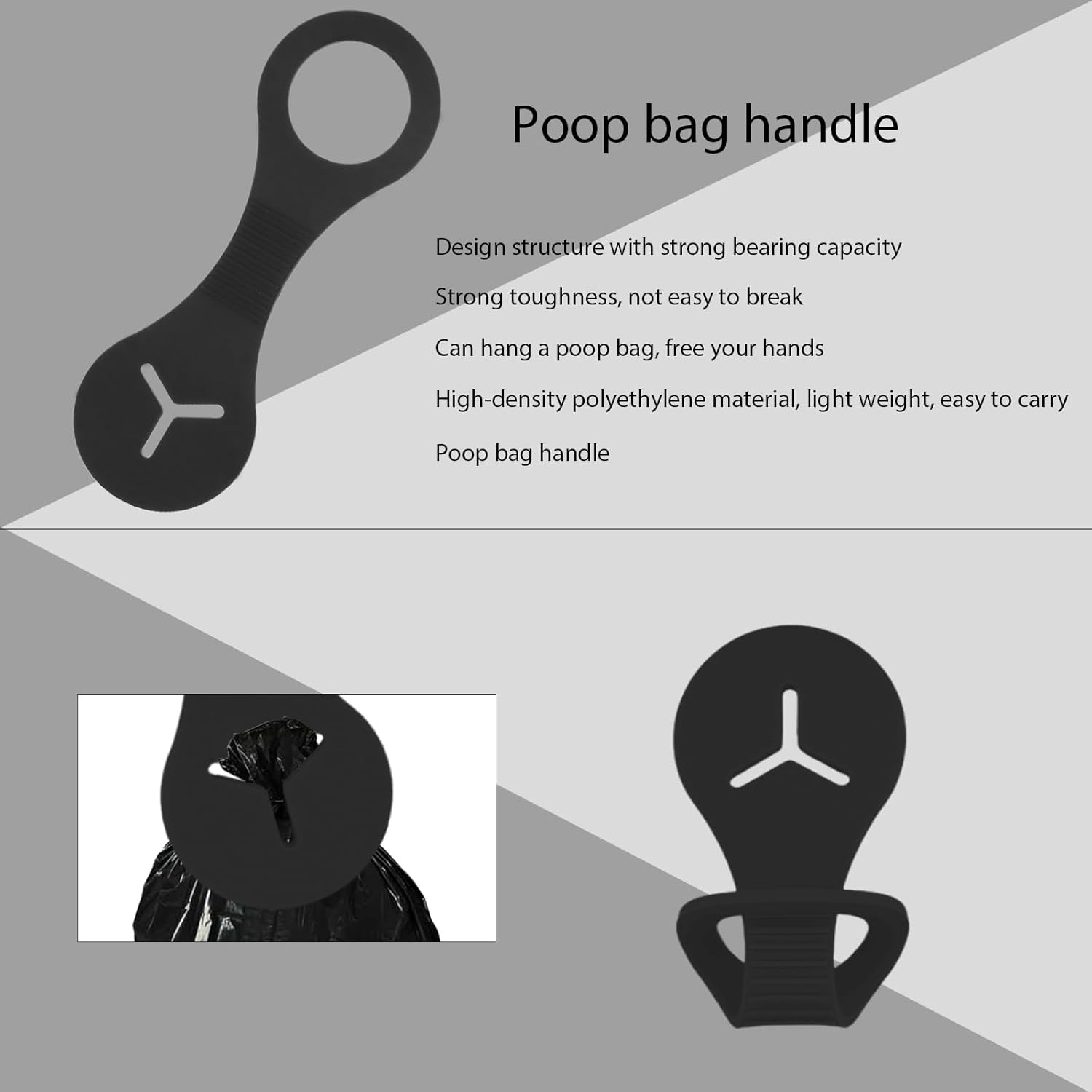 Thumbnail 3 de 2 Pieces Poop Bag Holder Silicone Pet Waste Bag Holder
