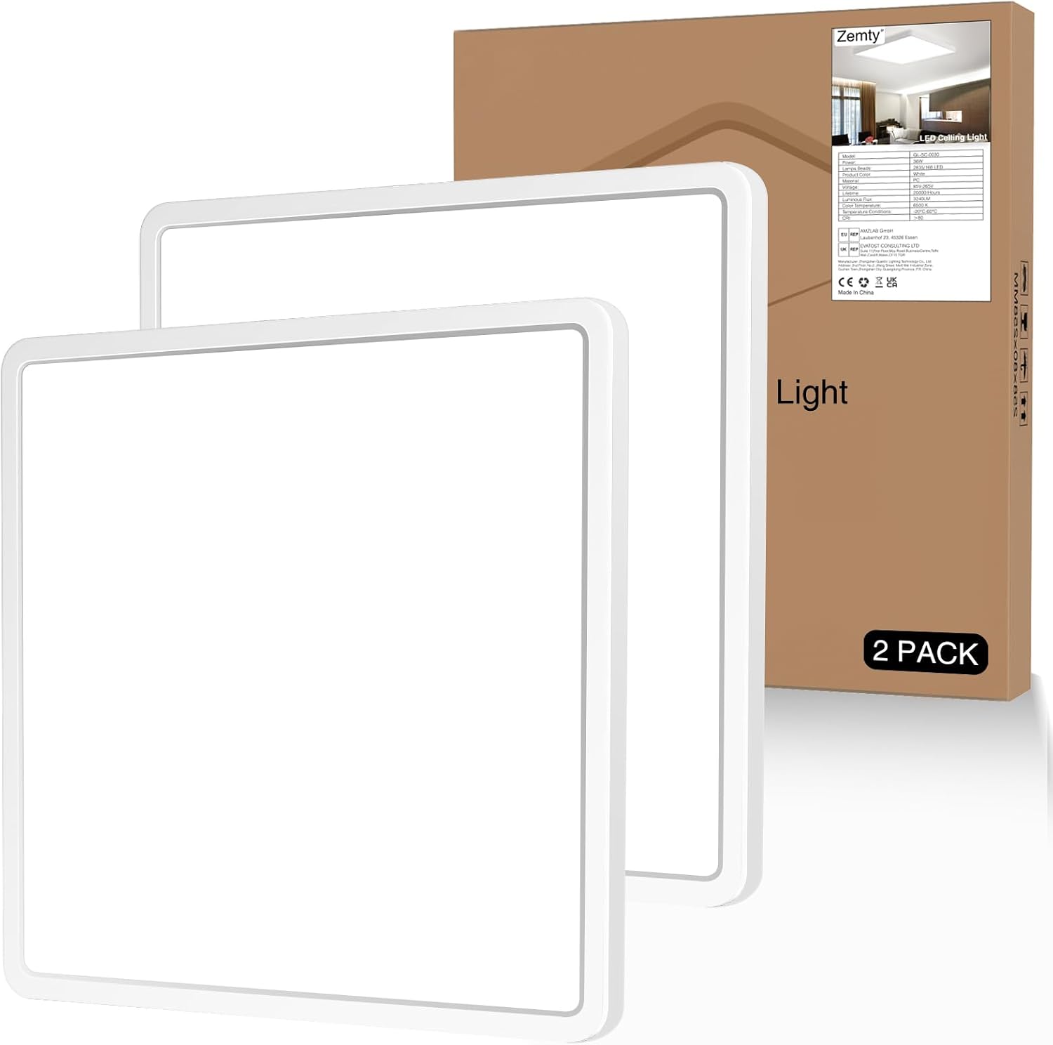 Thumbnail 6 de zemty 22CM 18W LED Ceiling Light 1950LM