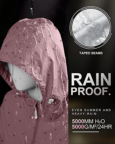 Thumbnail 3 de 33,000ft Women's Rain Jacket: Lightweight, Packable Long Waterproof Coat