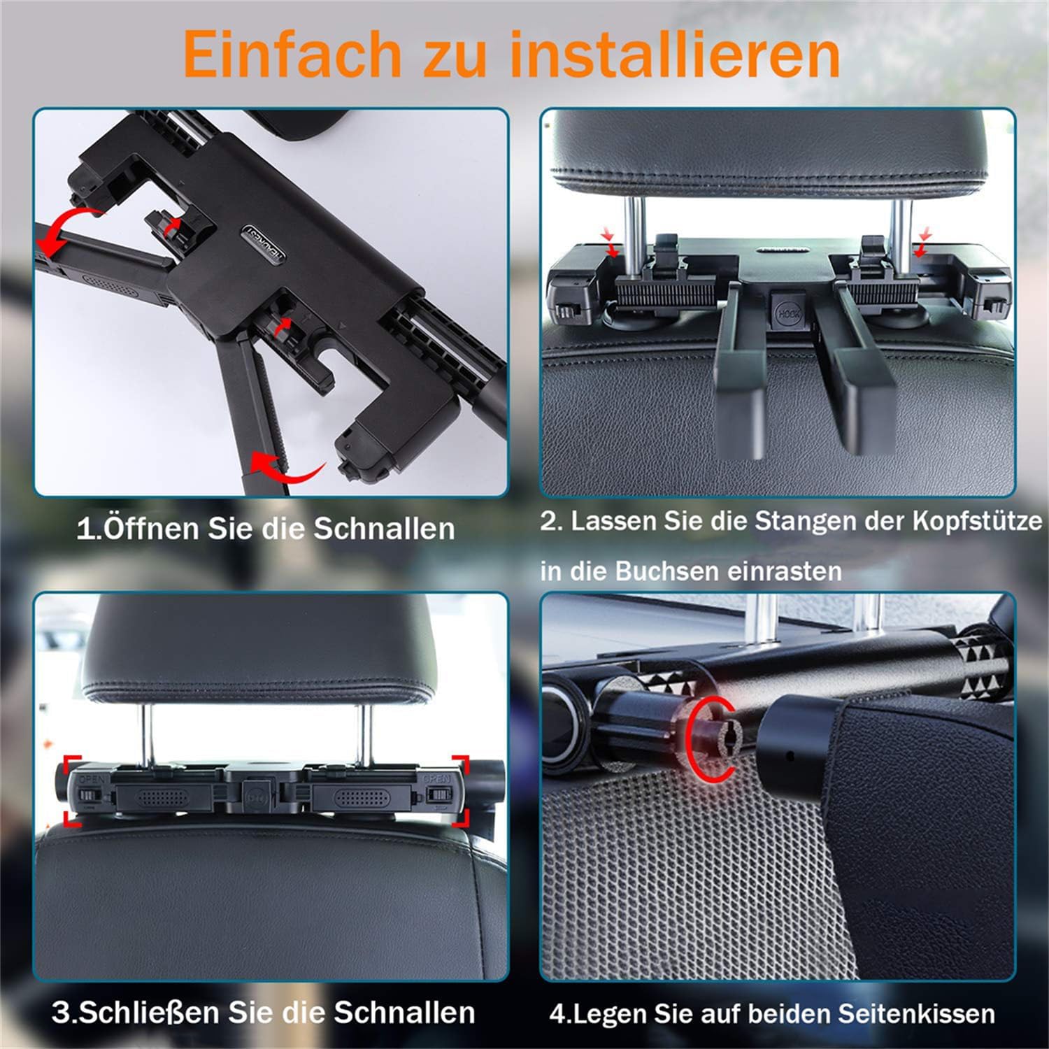 Thumbnail 6 de Kopfstütze Auto Kinder – 360° drehbare Nackenstütze mit Memory Foam, Halterung und Aromatherapie