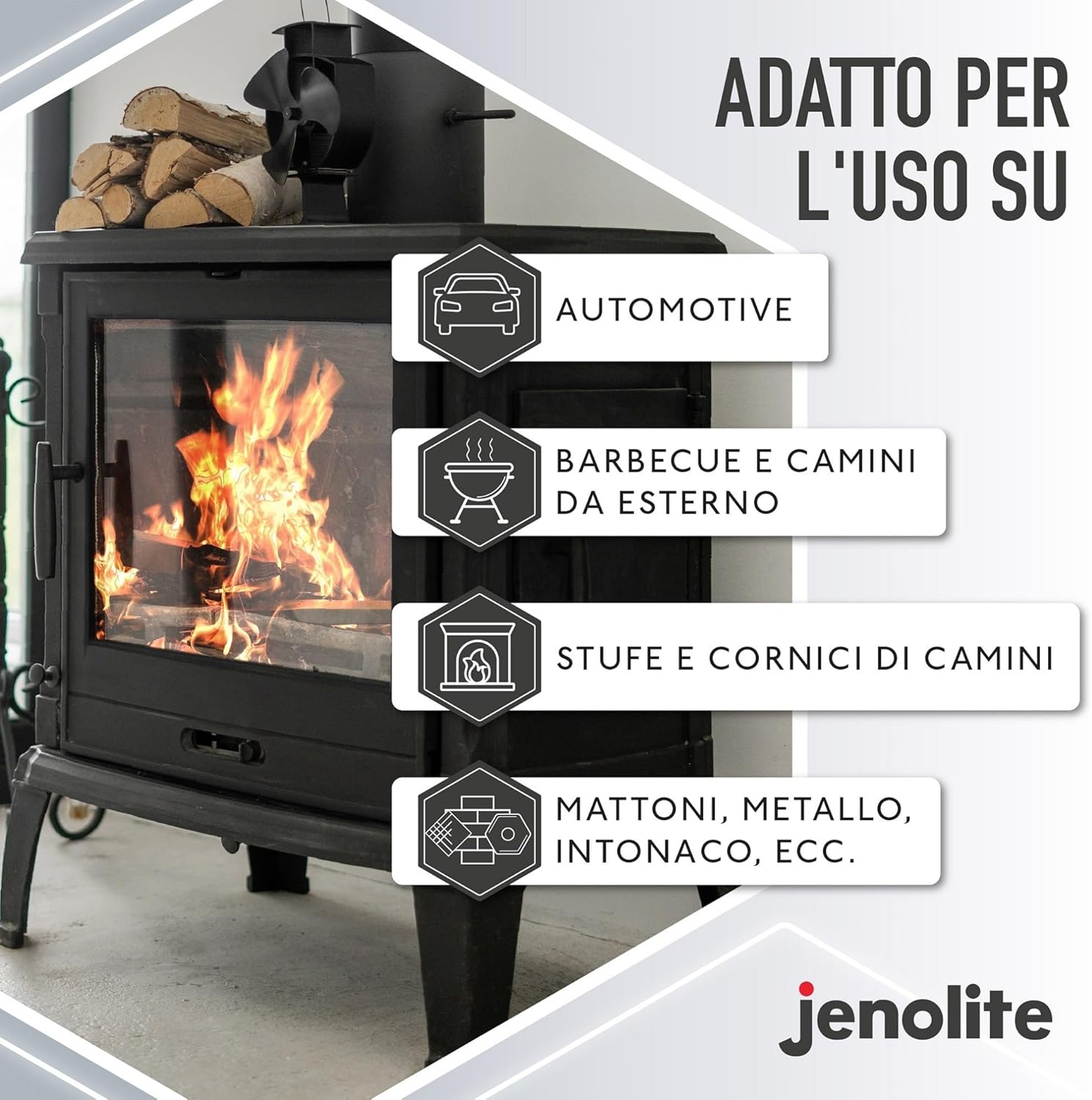 Thumbnail 3 de Jenolite Directorust Vernice spray per barbecue e stufa – Nero opaco, resistente fino a 650°C (400 ml)