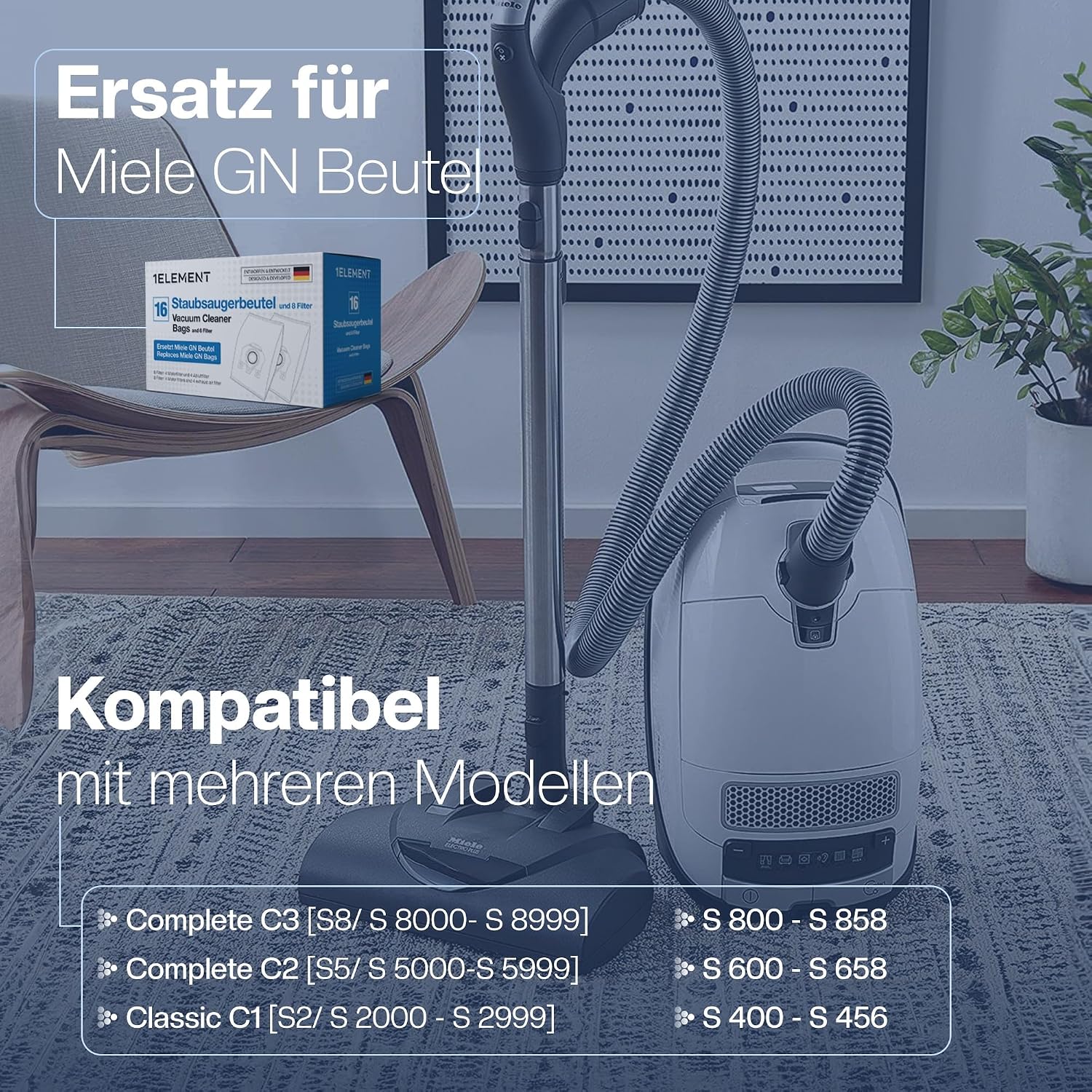Detalle 2 de 16 Staubsaugerbeutel GN fĂŒr Miele Modelle đ§č