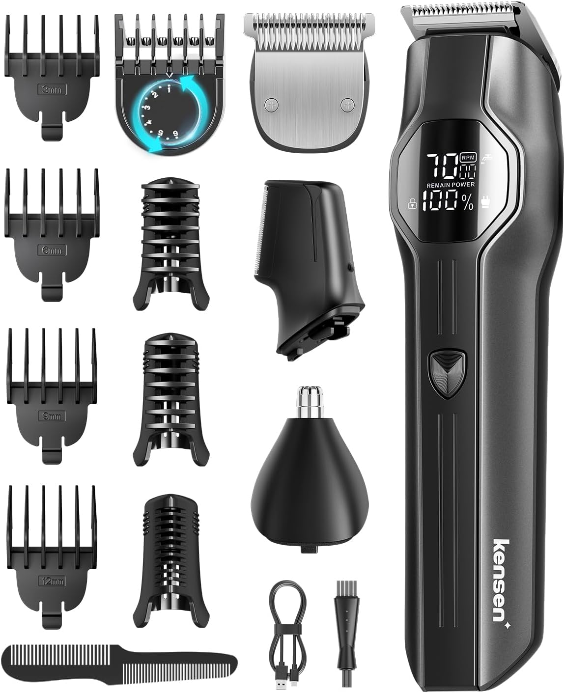 Detalle de 12-in-1 Barttrimmer Herren IPX7