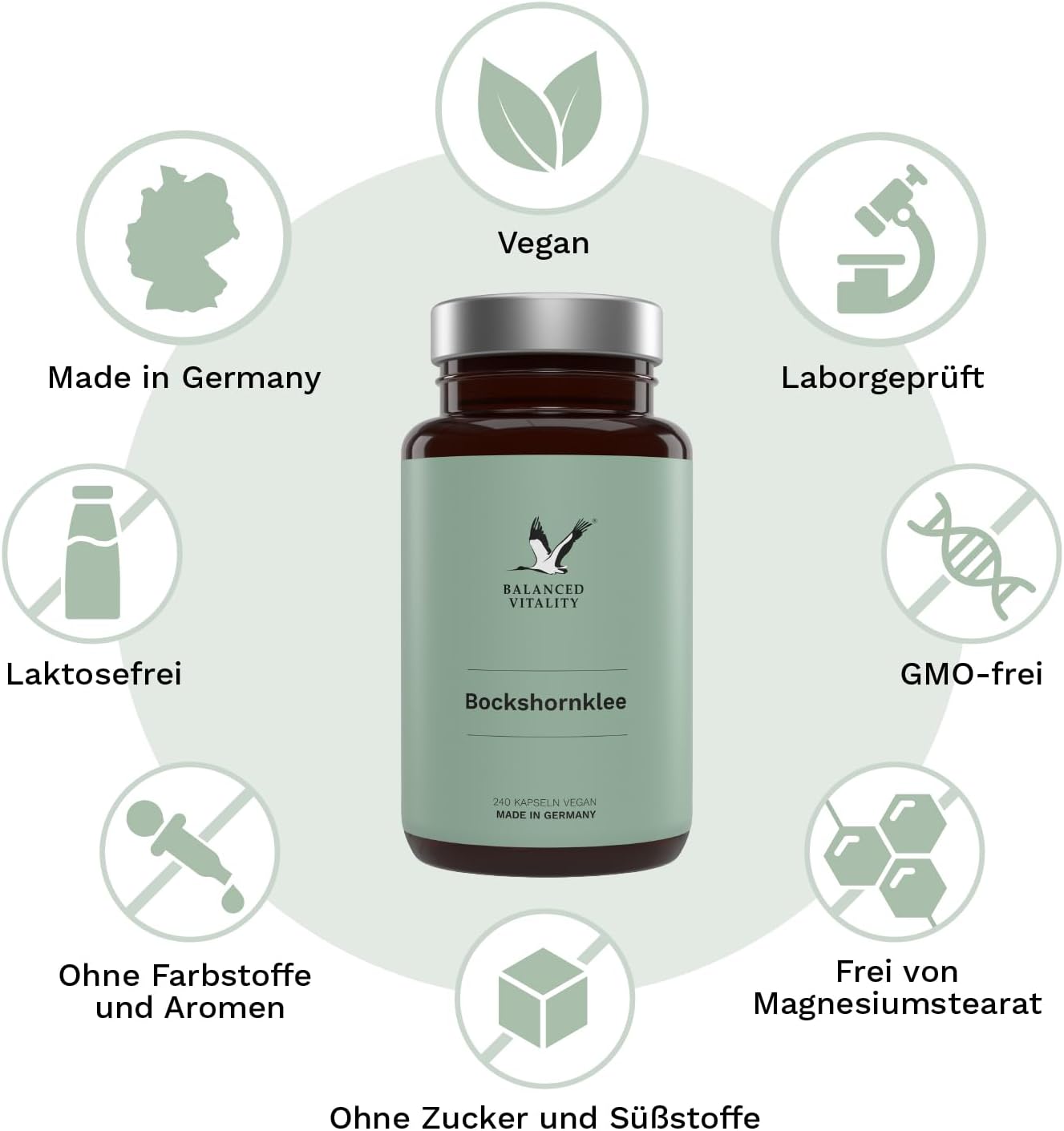 Thumbnail 6 de Bockshornklee Kapseln Balance Vitality – 2400 mg/Tag, 240 vegane Kapseln