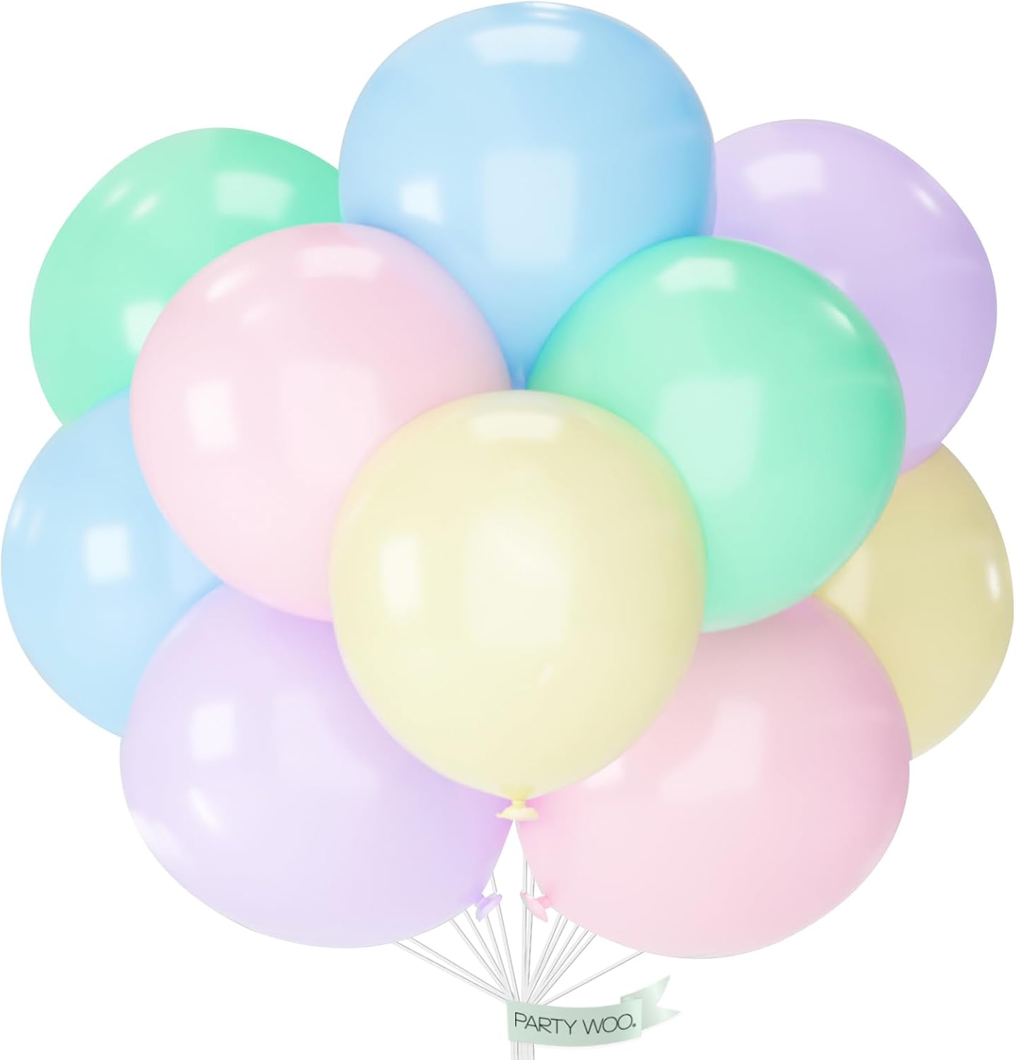 Thumbnail 6 de PartyWoo Metallic Silver Balloons (36-inch), 4-Pack Jumbo Chrome-Style for Graduation, Wedding, Baby Shower & More