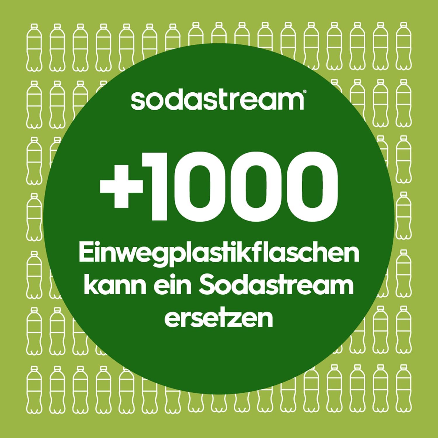 Detalle de Sodastream Terra Wassersprudler mit Quick Connect & 2x CO2-Zylinder