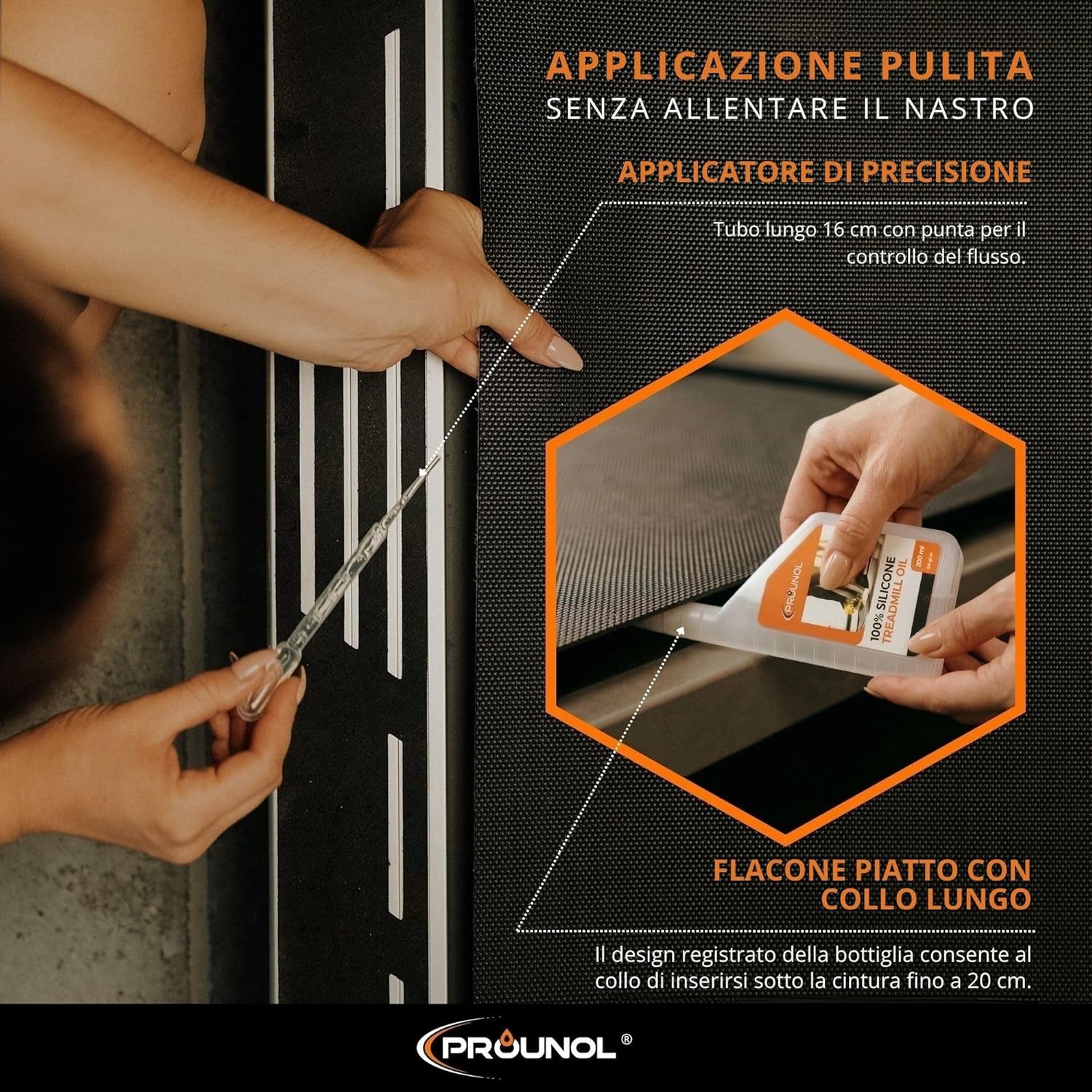 Detalle de Prounol Olio di Silicone Puro per Tapis Roulant 200 ml (100% silicone)