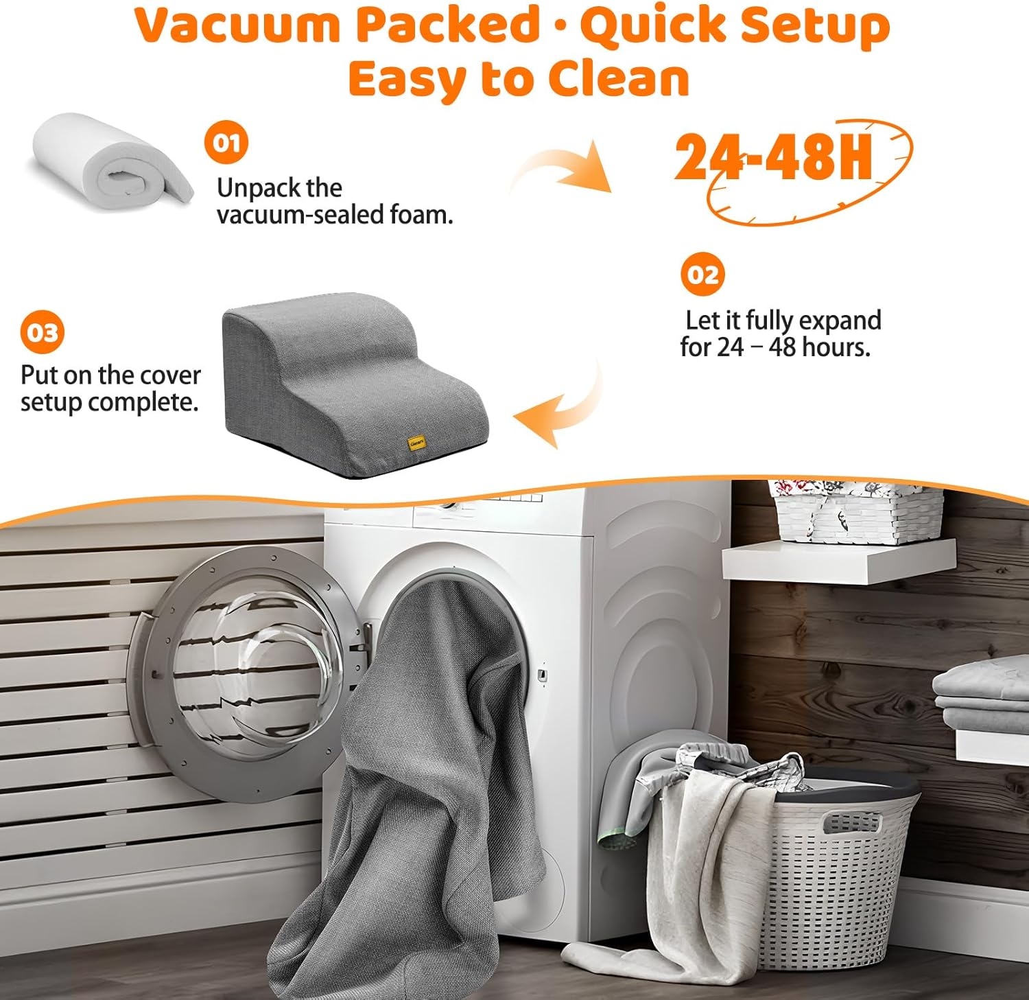 Thumbnail 3 de Gimars Escalera 2 peldaños 55 cm para perros