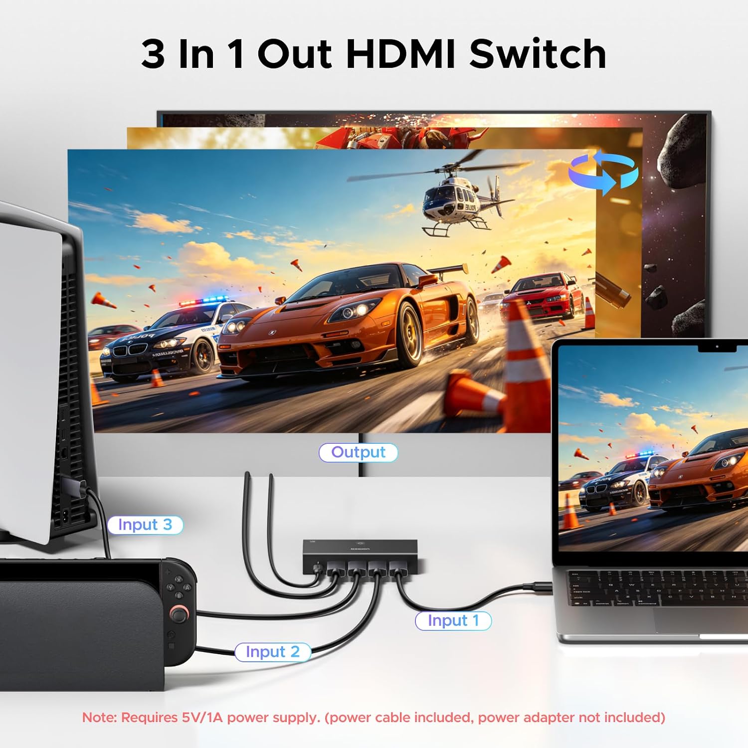 Detalle 2 de UGREEN HDMI switch