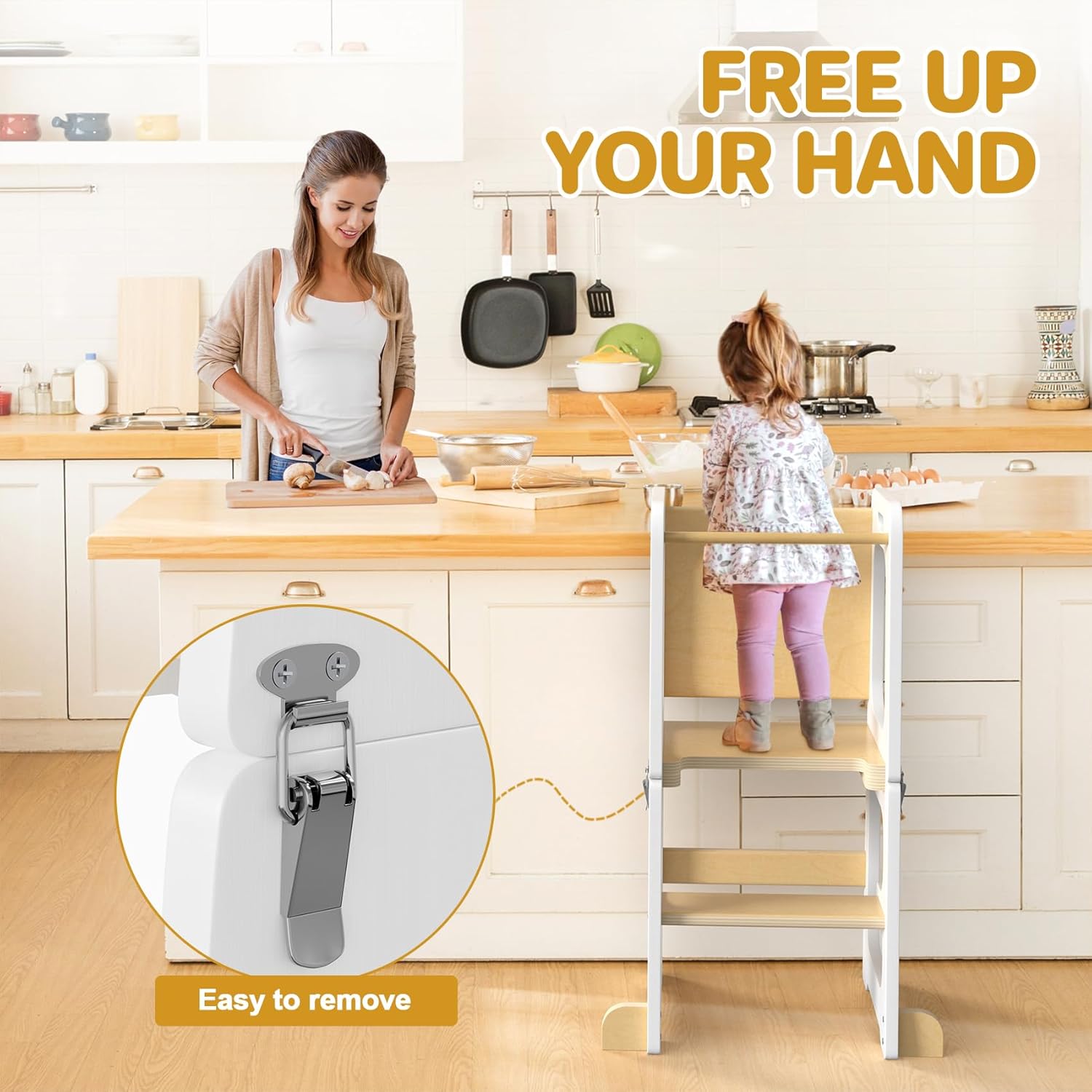 Thumbnail 6 de Step Stool for Kids Toddler Learning Tower 1