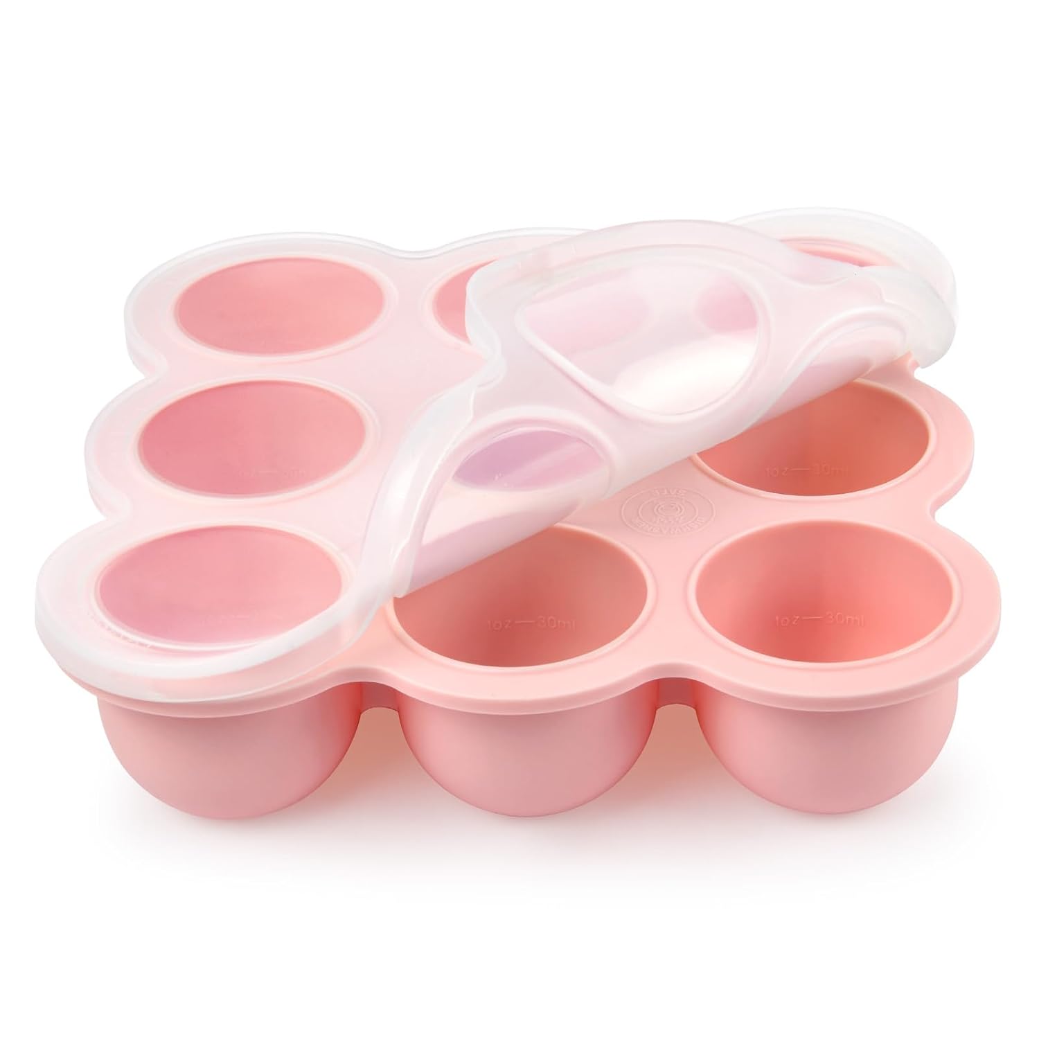 Aolso Babynahrungs-Behälter 9 Fächer Rosa